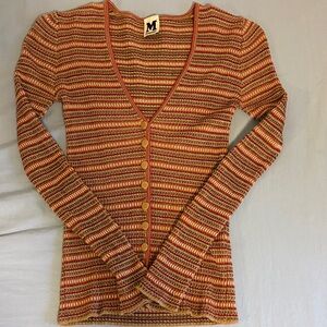 Missoni Multicolor Striped Knit Cardigan